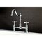 Kingston Brass KS1171BEX Essex Bridge Kitchen Faucet, Polished Chrome KS1171BEX - alternate 2